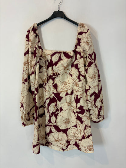 SÉZANE. Vestido corto estampado mezcla