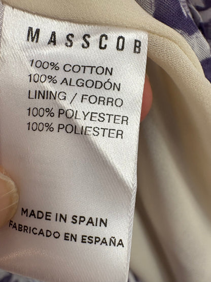 MASSCOB. Falda midi estampada vuelo