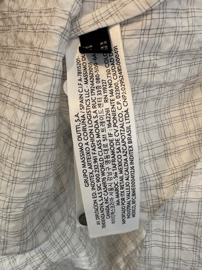 MASSIMO DUTTI. Camisa textura tonos grises