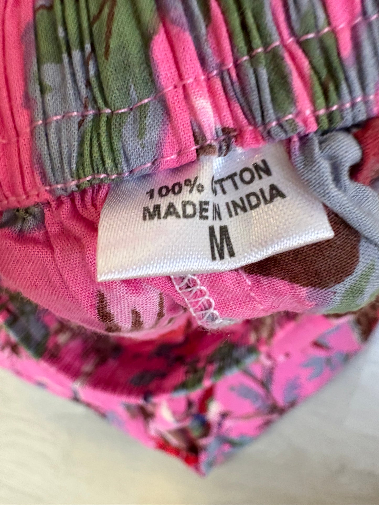 Conjunto algodón estampado floral
