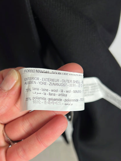 ZARA. Abrigo lana doble botonadura. T M