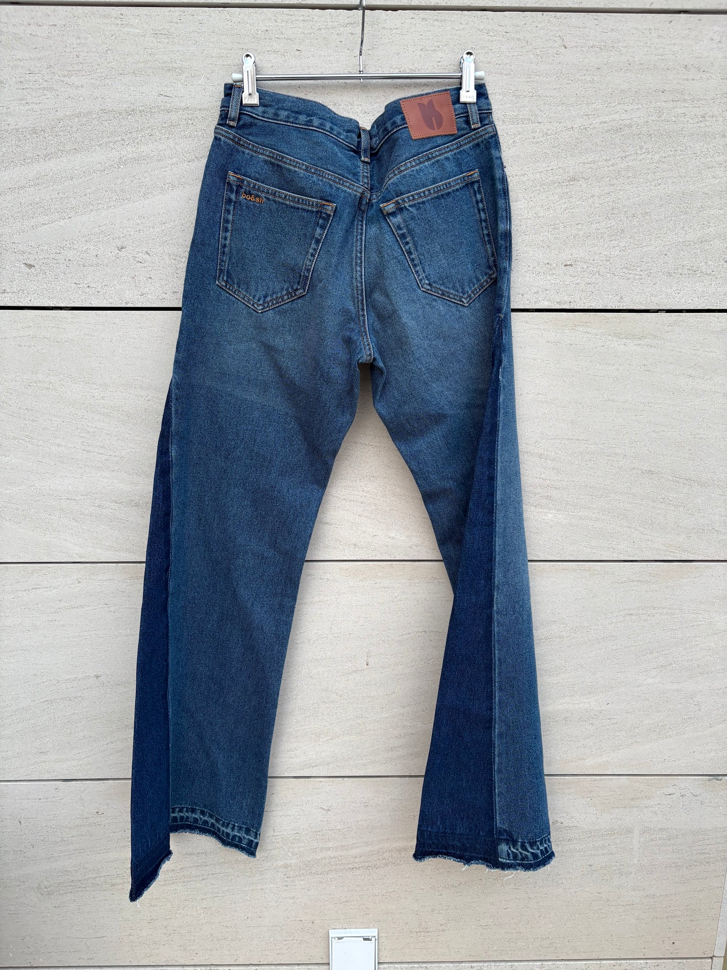BA&SH. Denim bicolor flare