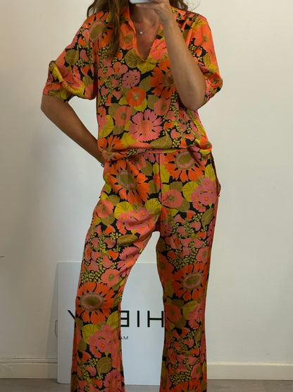 EL CORTE INGLÉS. Total look fluido estampado. T M