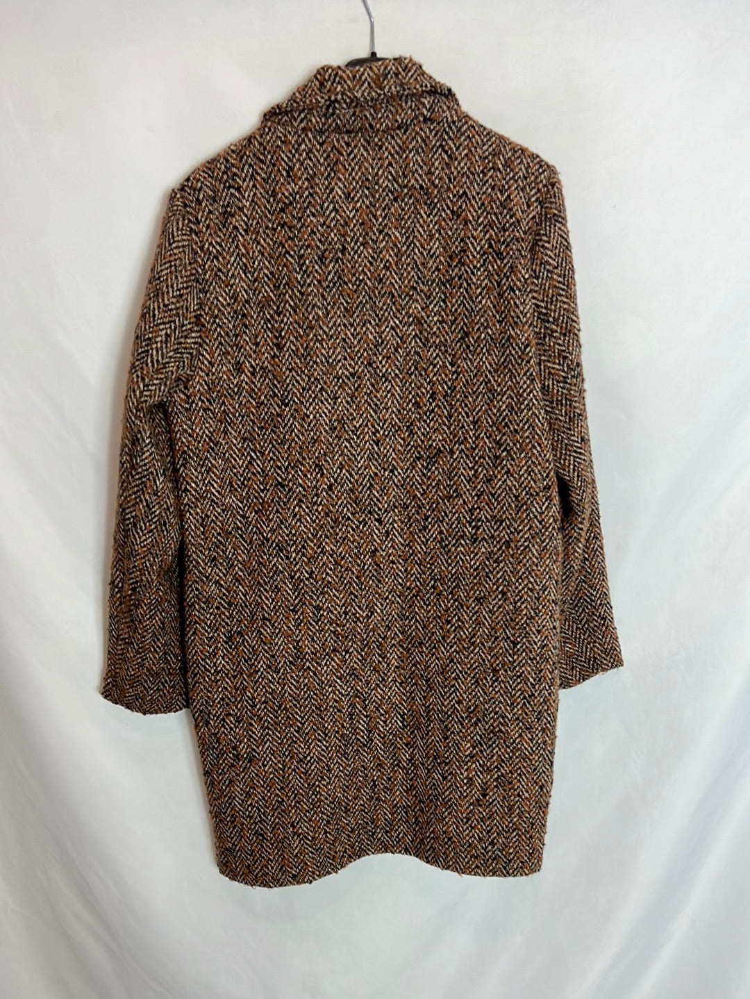 ZÚA. Herringbone coat in earth tones Tu(m)
