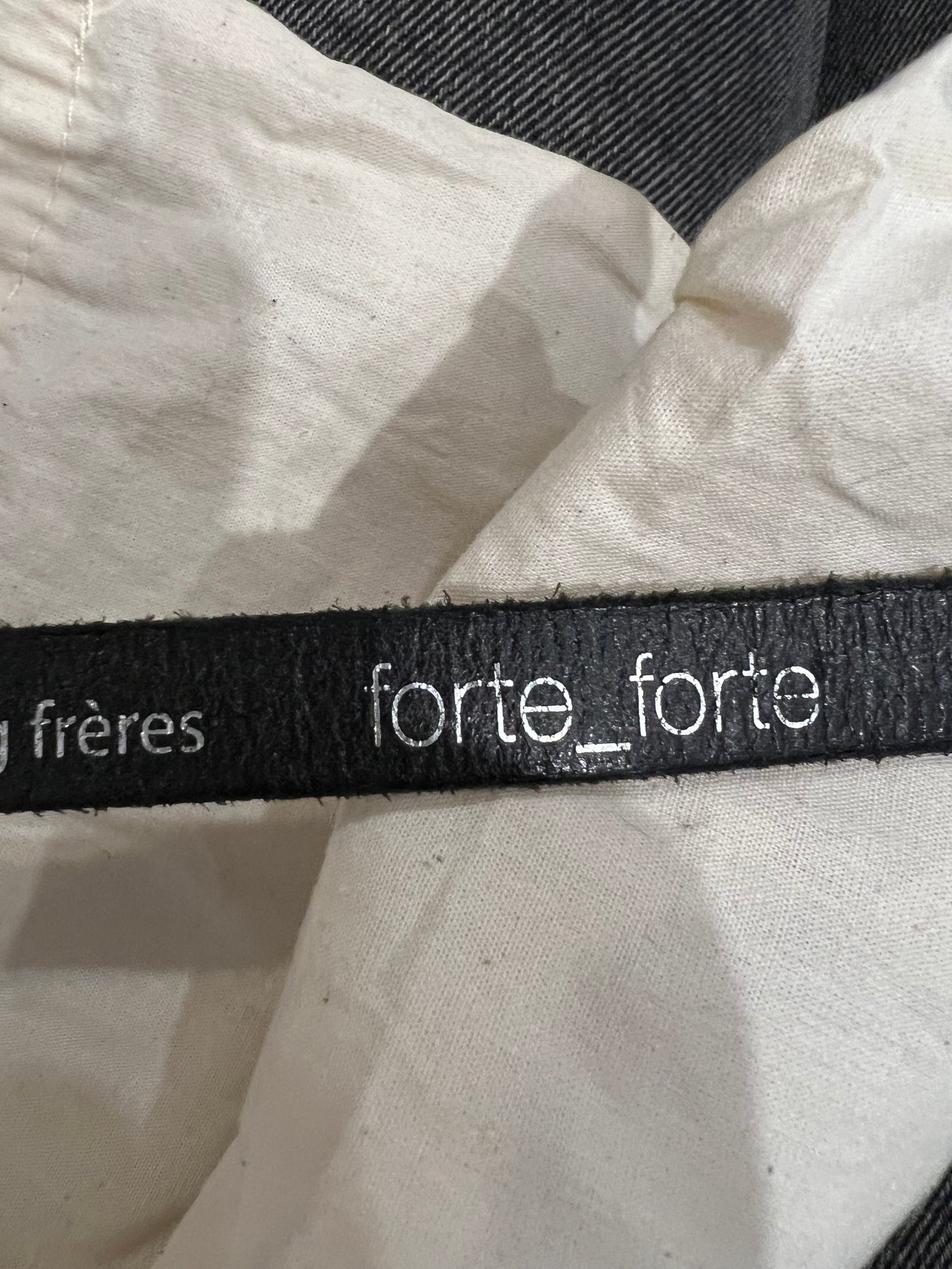 FORTE FORTE. Mini black leather belt
