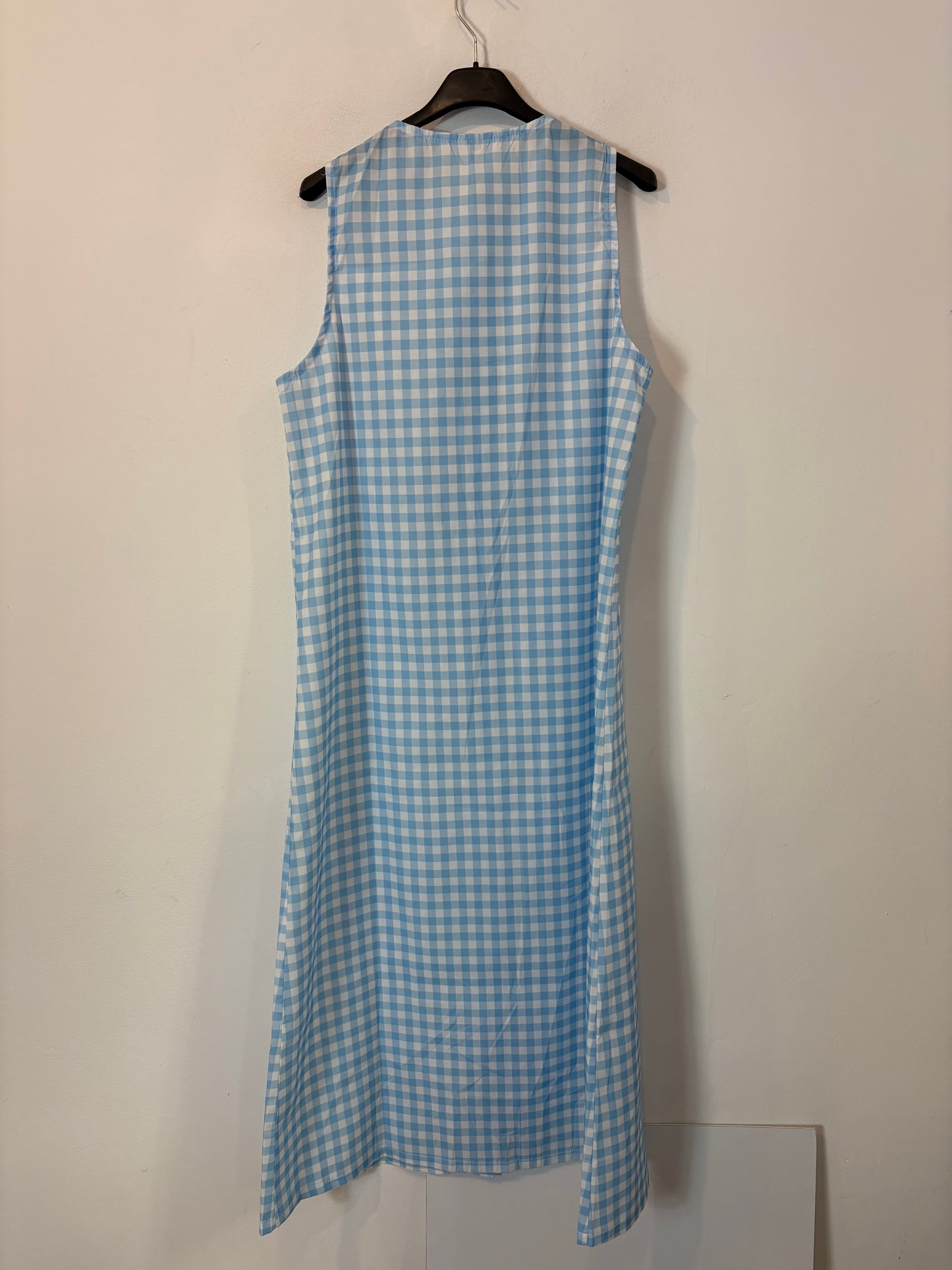 OTRAS. Vestido largo vichy abotonado