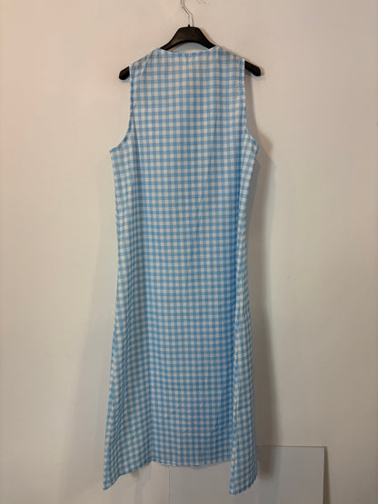 OTRAS. Vestido largo vichy abotonado