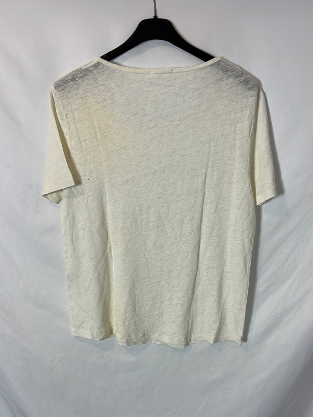 AMERICAN VINTAGE. Camiseta  lino color crudo. T M