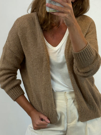 OTRAS. Chaqueta punto camel. T S/M