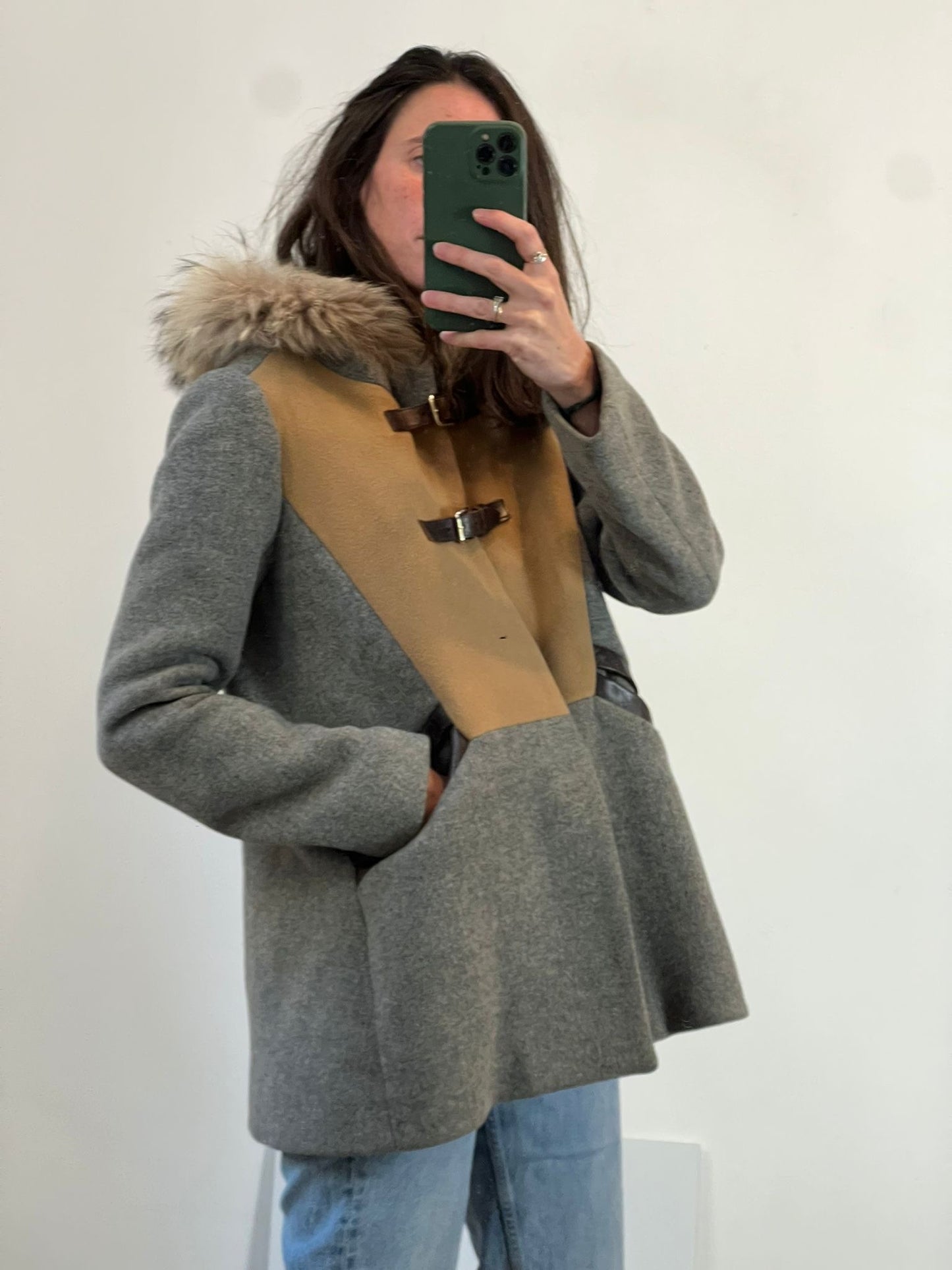 FRAME. Yellow denim jumpsuit. Size XS