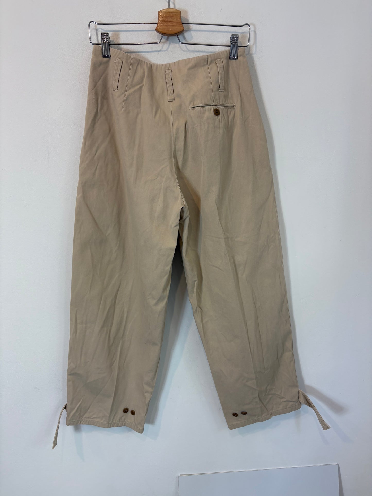 POLO RALPH LAUREN. Pantalón beige pinzas T.2(38)