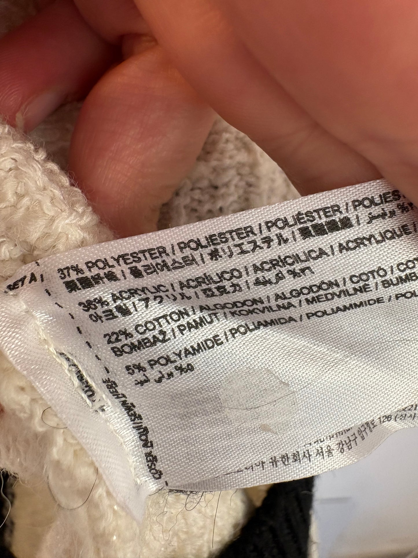 ZARA. Chaqueta punto tweed botones joyas. T S