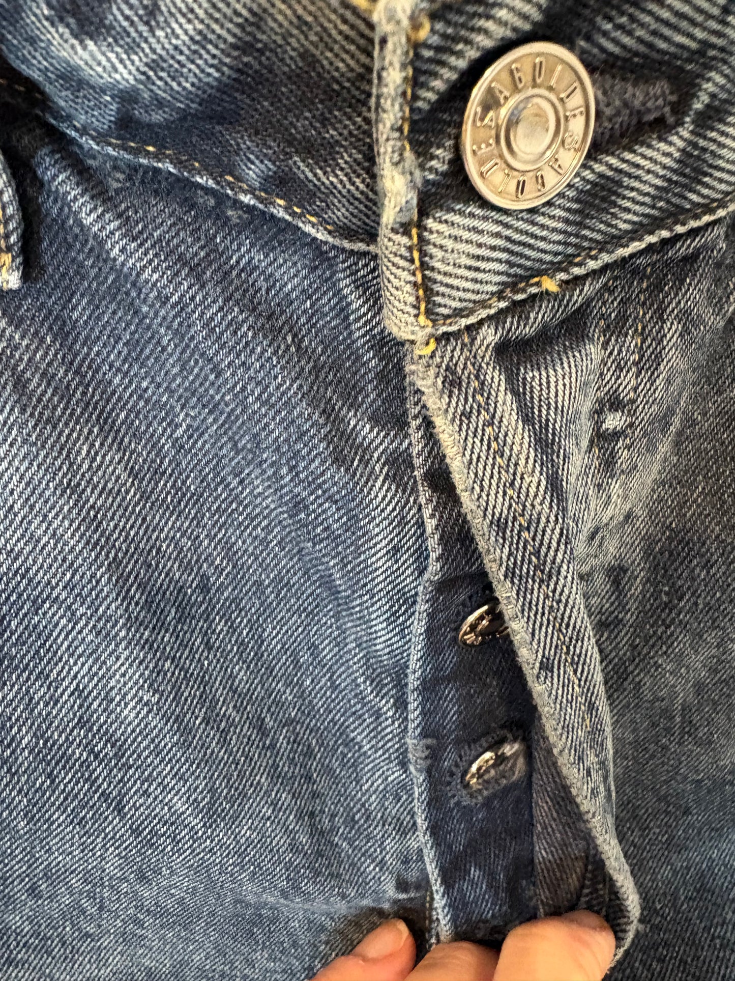 AGOLDE. Denim recto abotonado