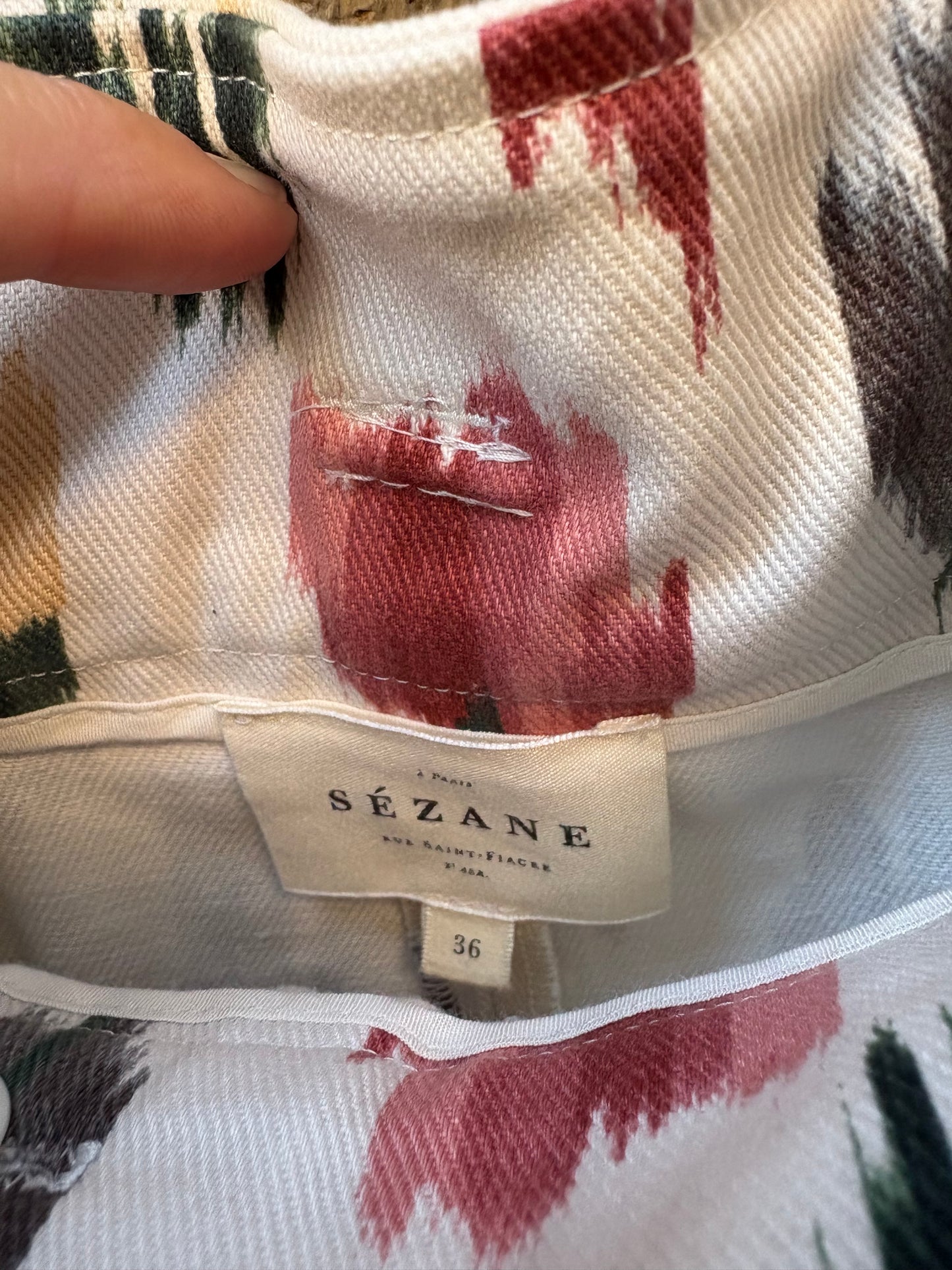 SEZANÈ. Pantalón denim "marty" T.36