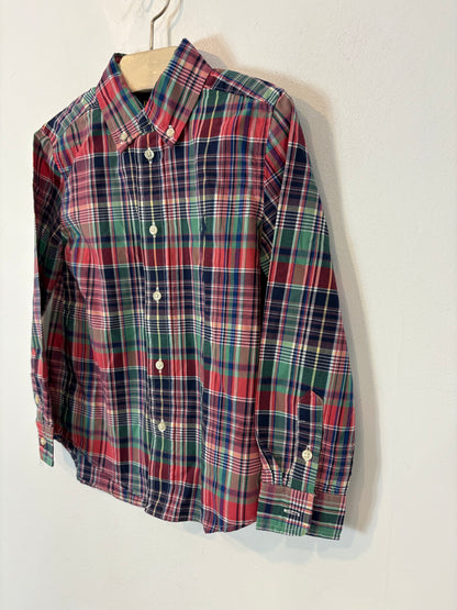 POLO RALPH LAUREN. Camisa cuadros colores T. 5 años