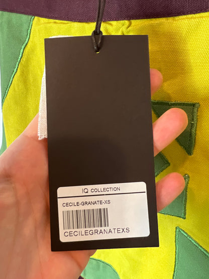 IQ COLLECTION. Total look embroidered maroon T.xs