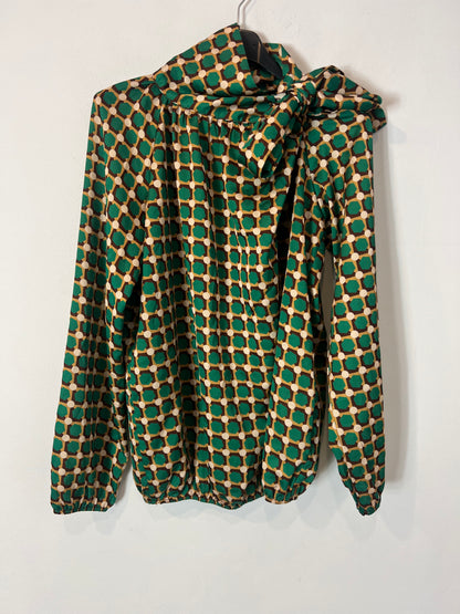 OTRAS. Blusa estampado retro lazada. T M