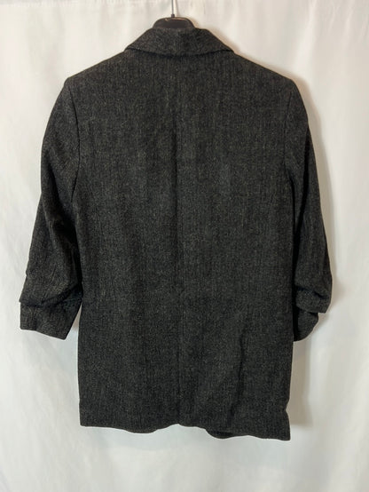 ZARA. Blazer gris jaspeada T.xs