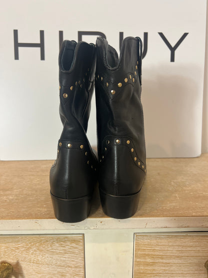 MICUIR. botas negra tachuelas T.38