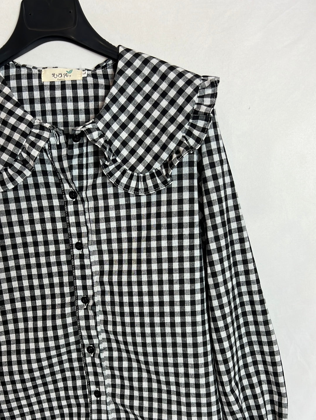 FANKOOE. Camisa vichí cuello T.l