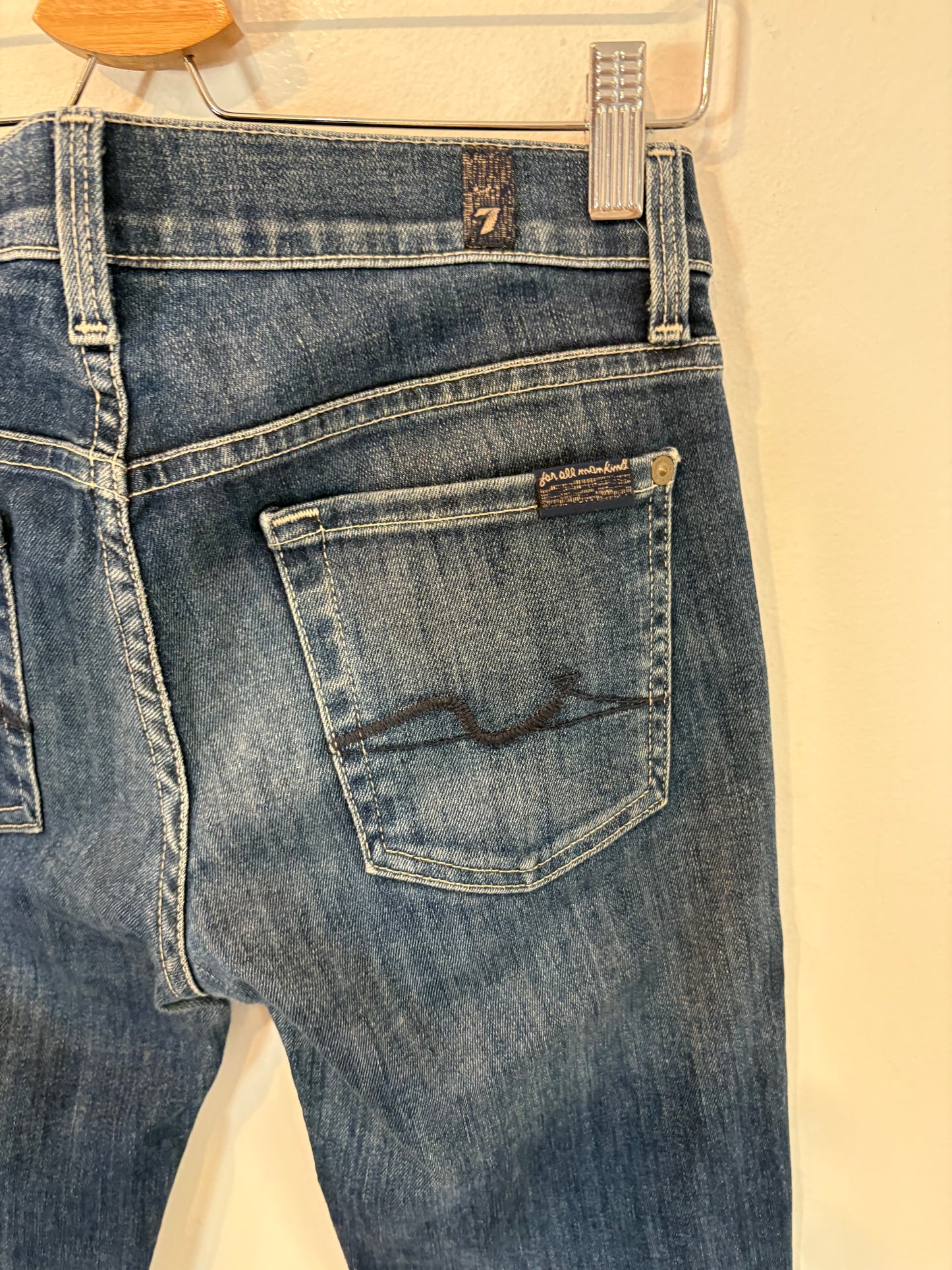 FOR ALL MANKIND. Denim recto costuras. T 25 (36)