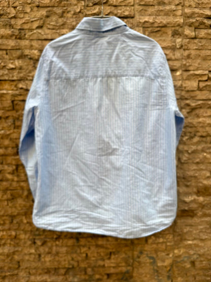 ZARA. Camisa azul rayas
