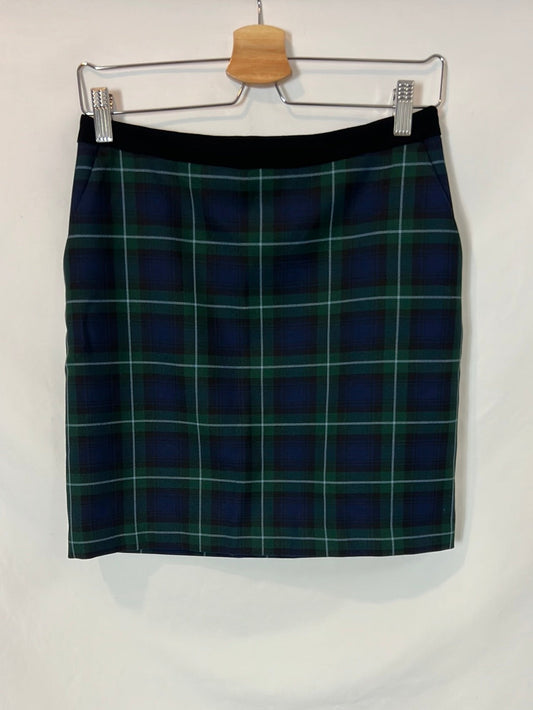 CLAUDIE PIERLOT. Short checked skirt. Size 36