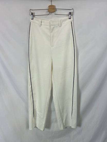 SHEIN. White Side Striped Pants Tm