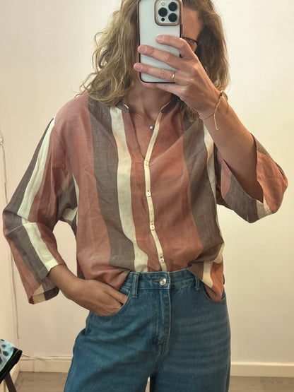 DIEGA. Flowy striped blouse T.xs