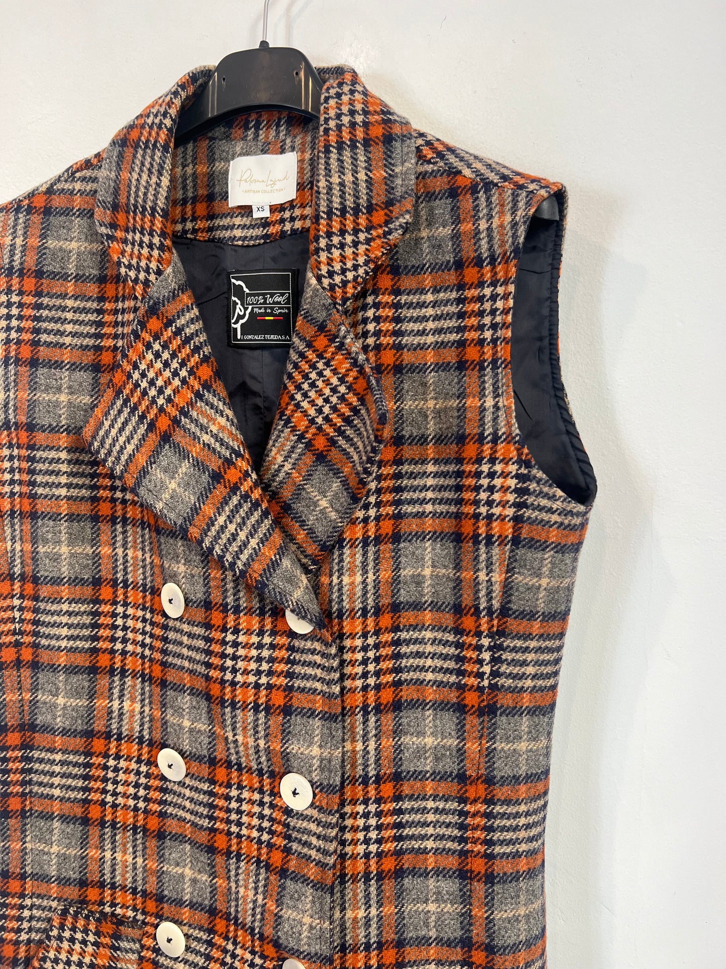 PALOMA LAJUD. Total look lana cuadros. T XS