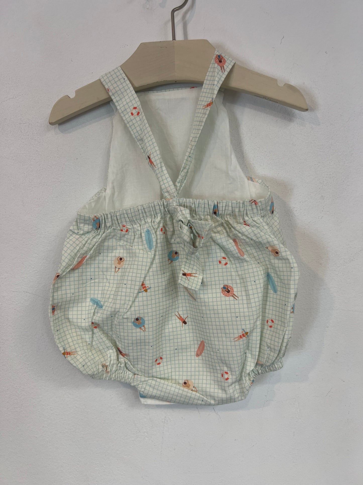 MI CANESÚ. Ranita cuadros bañista T.6 meses