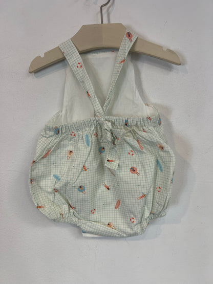 MI CANESÚ. Ranita cuadros bañista T.6 meses