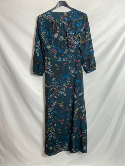 BANANA REPUBLIC. Floral print long dress S. 00 PETITE (XS)