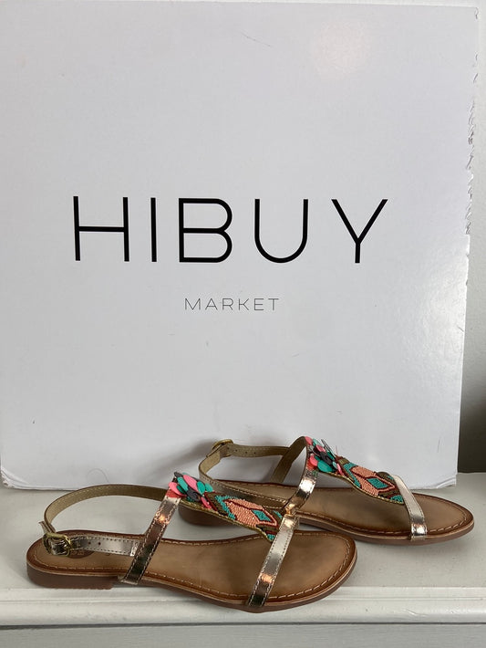 GIOSEPPO. Sandalias piel pedrería T. 37