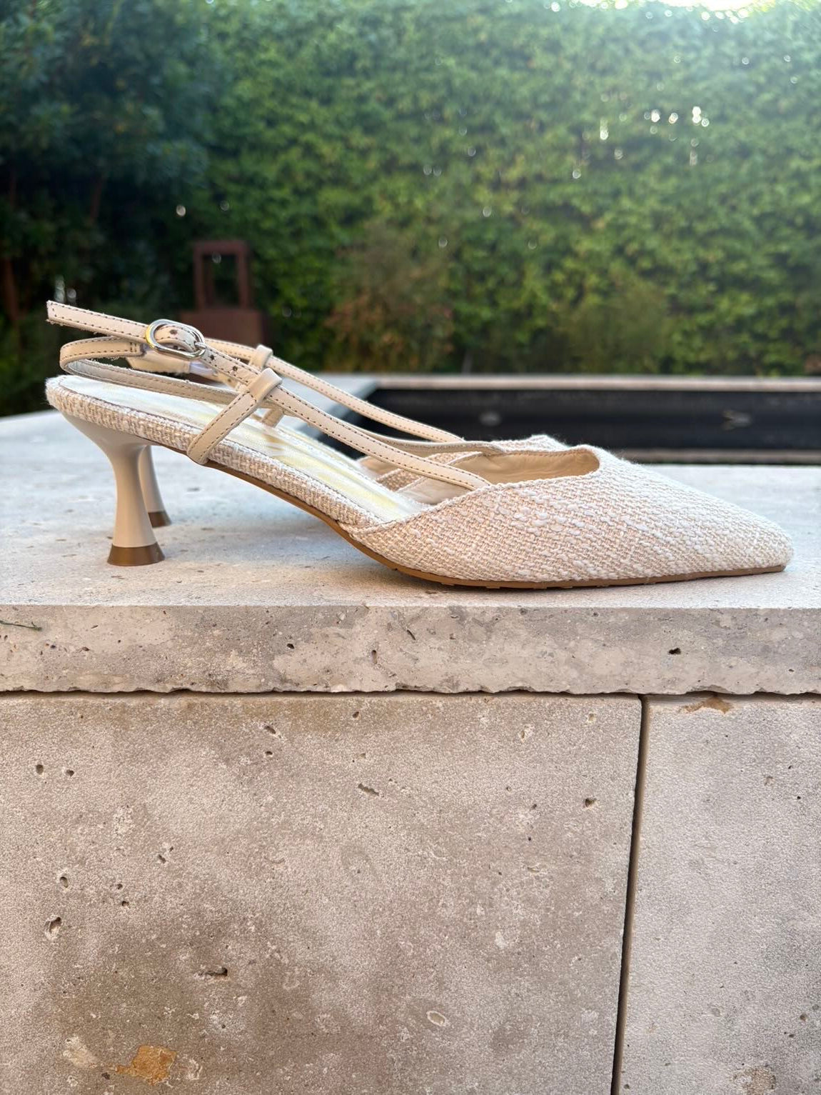 CUPLÉ. Zapato tweed destalonado. T 39