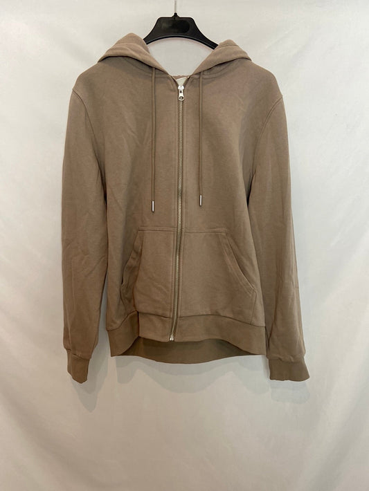 H&M. Sudadera beige básica T.m