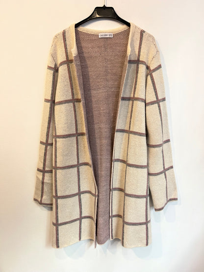 GALLERY. Chaqueta  punto cuadros. T L