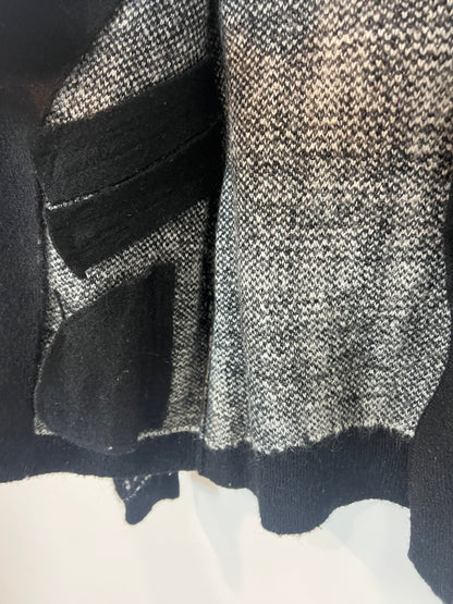 THE KOOPLES. Chaqueta punto con lana blanca y negra. T S