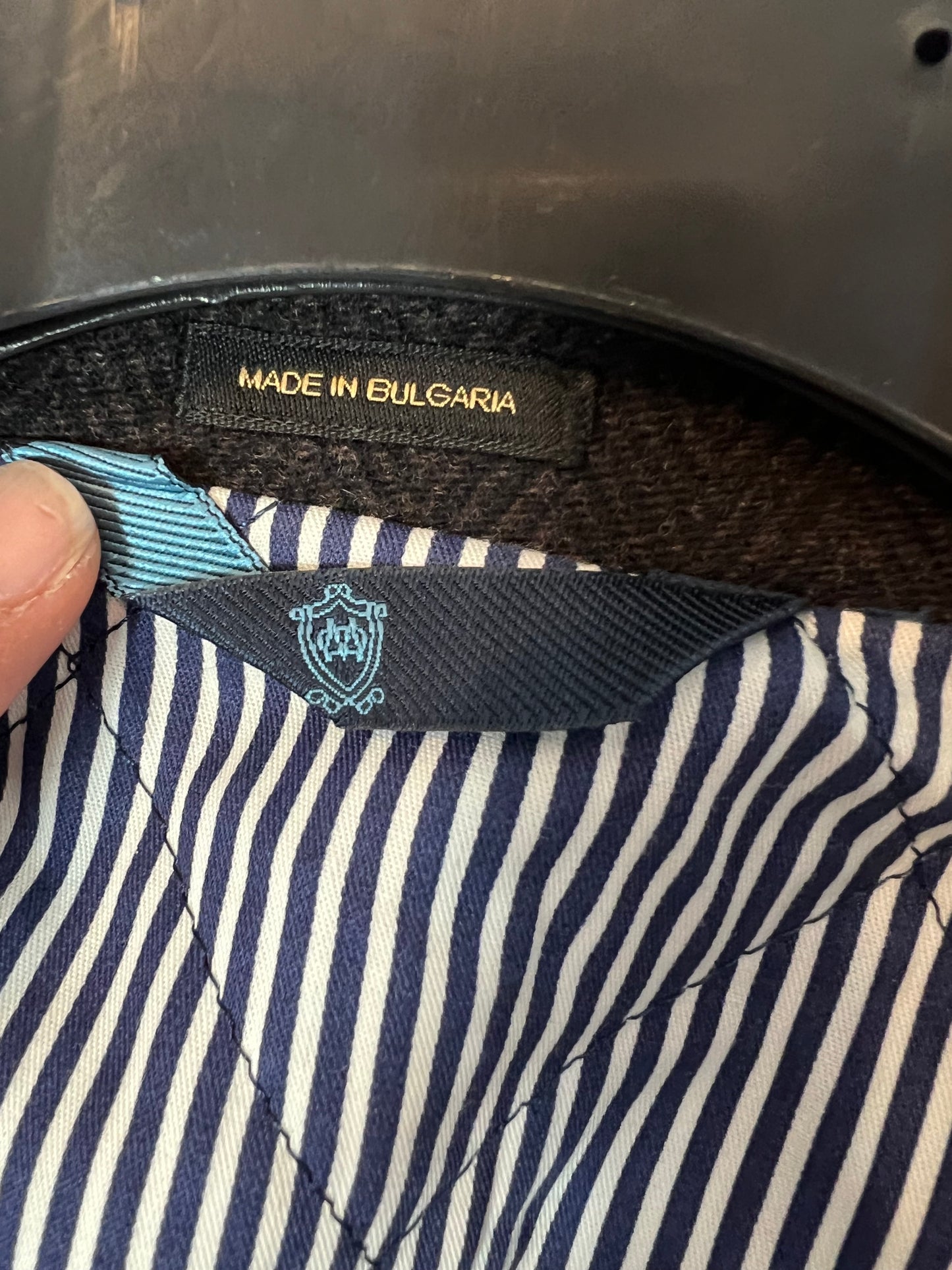 MASSIMO DUTTI. Blazer lana hombre marrón jaspeada. T L