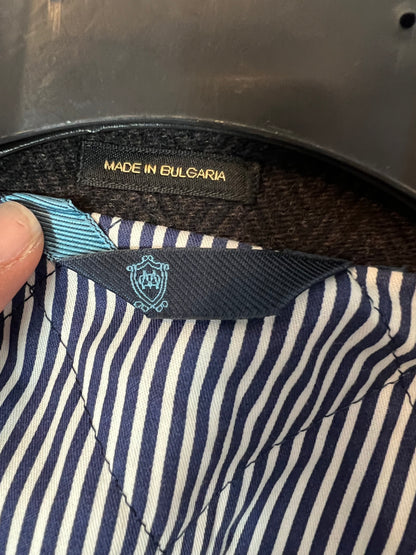 MASSIMO DUTTI. Blazer lana hombre marrón jaspeada. T L