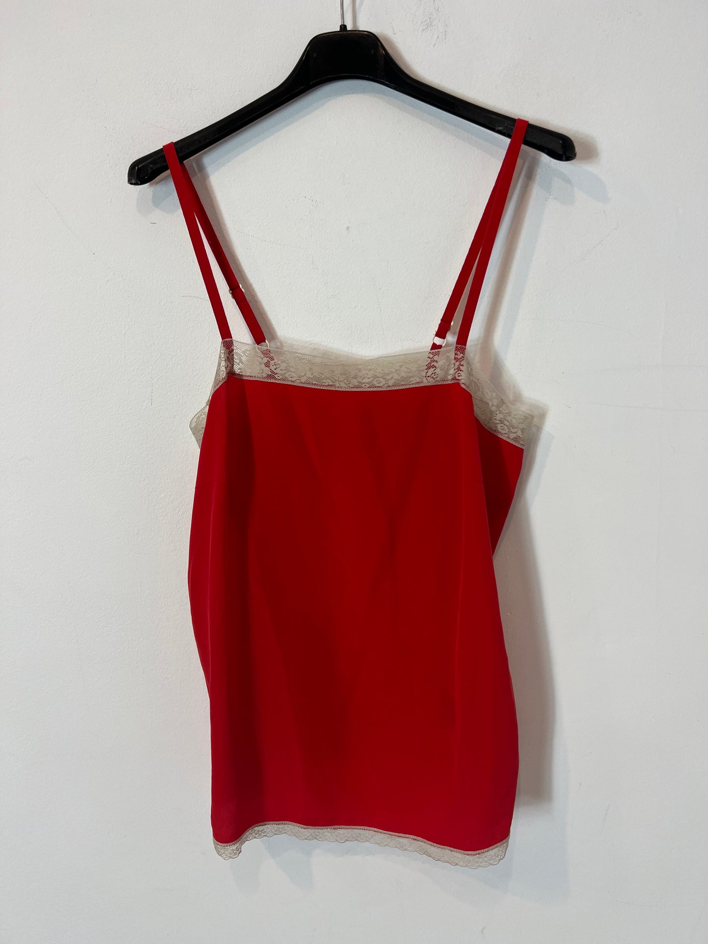 ZADIG&amp;VOLTAIRE. Red silk lingerie top T.xs