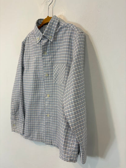 HUGO BITTI. Camisa niños cuadros azules. T 8años