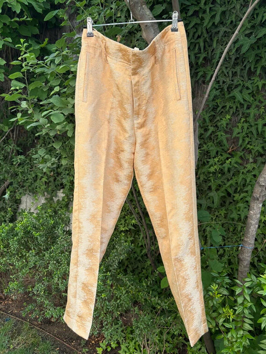 FORTE FORTE. Pantalón pinza pastel con lino