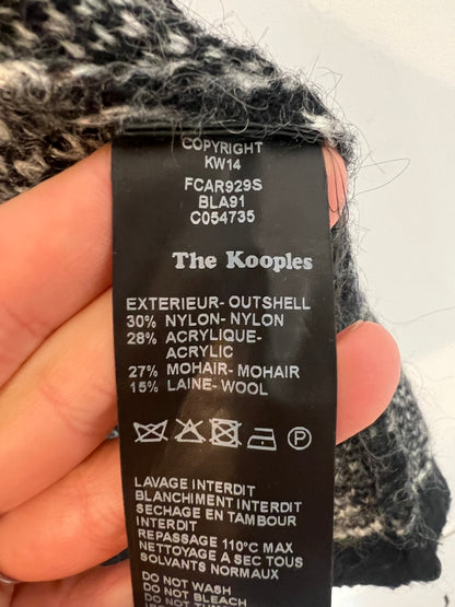 THE KOOPLES. Chaqueta punto con lana blanca y negra. T S