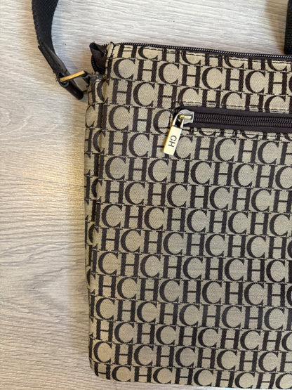 CAROLINA HERRERA. Bolso tela anagrama asa regulable