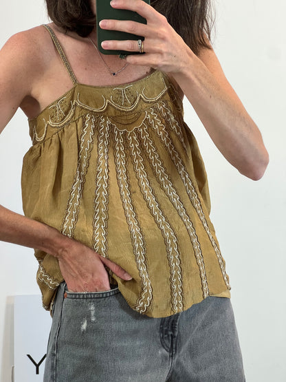 OTRAS. Top fluido abalorios. T XS/S