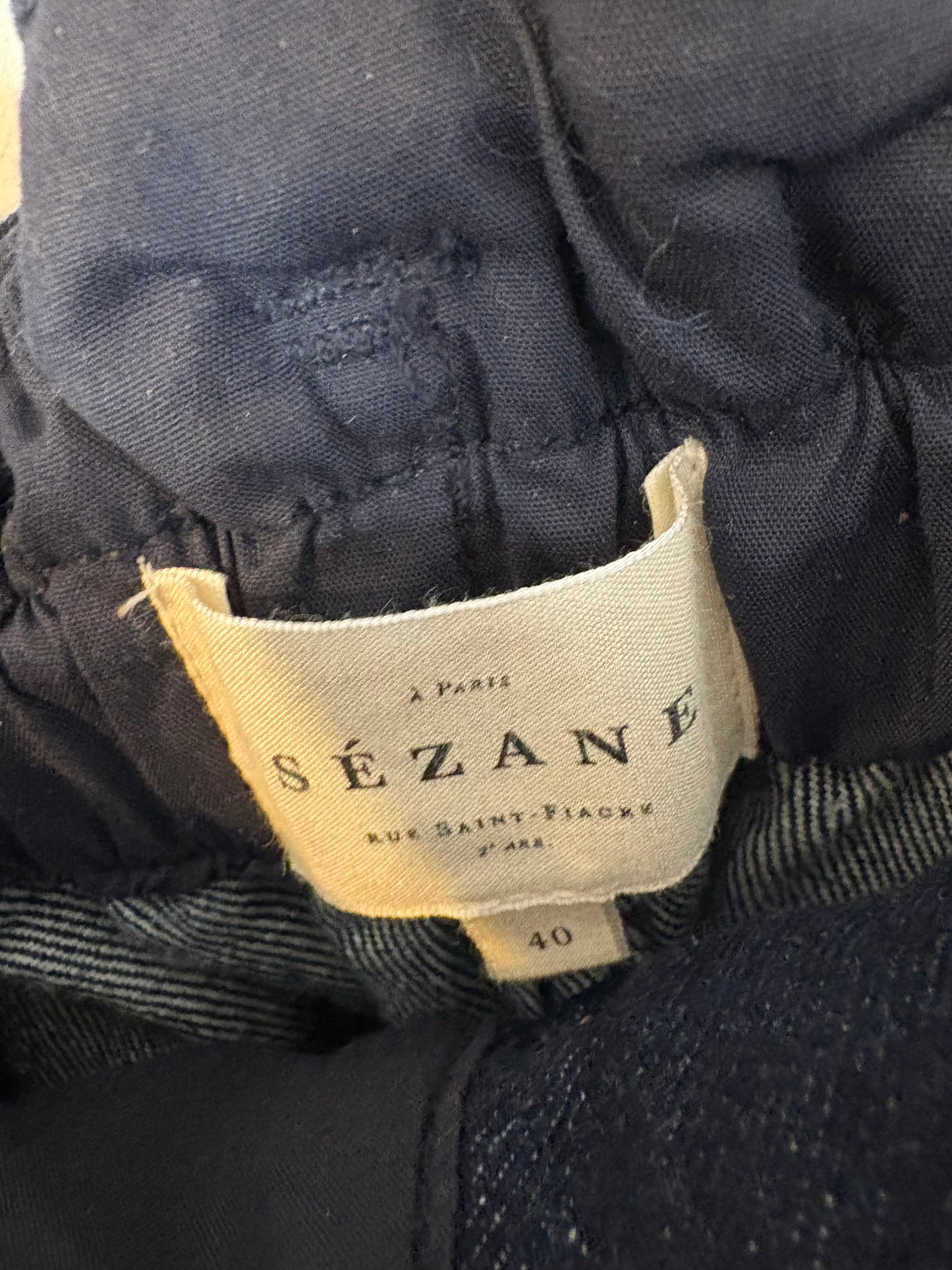 SÉZANE. Denim pata ancha abotonado