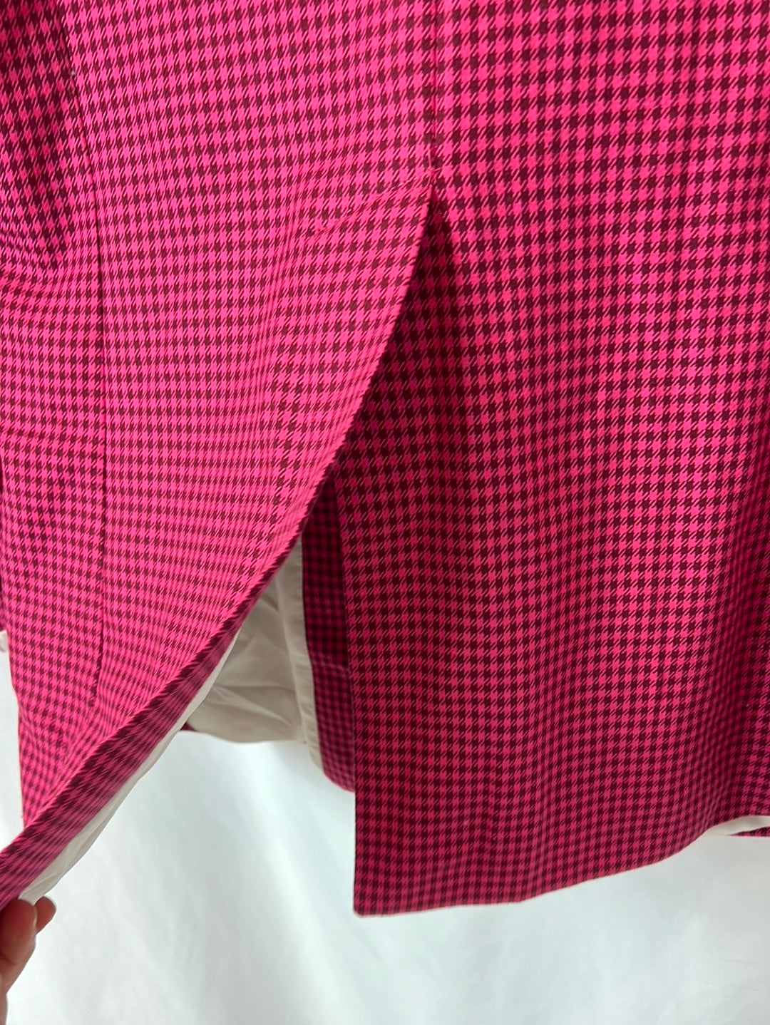 MOTEL. Pink Houndstooth Blazer TM