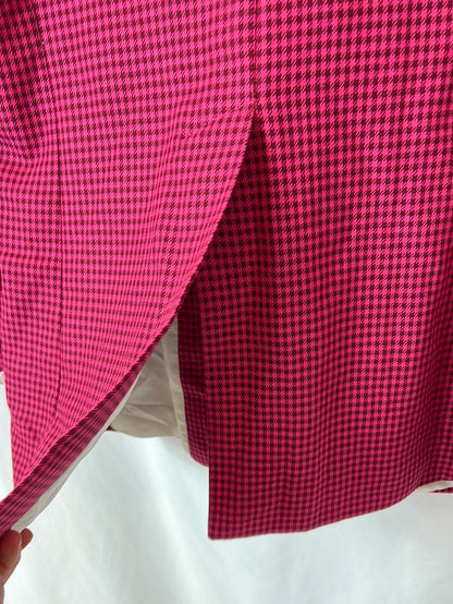 MOTEL. Pink Houndstooth Blazer TM