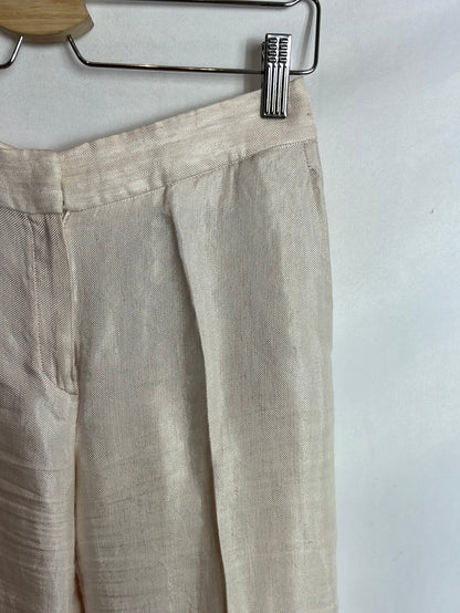 MASSIMO DUTTI. Pantalón rosa de vestir T.36 (tara)